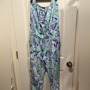 Lilly Pulitzer strapless romper